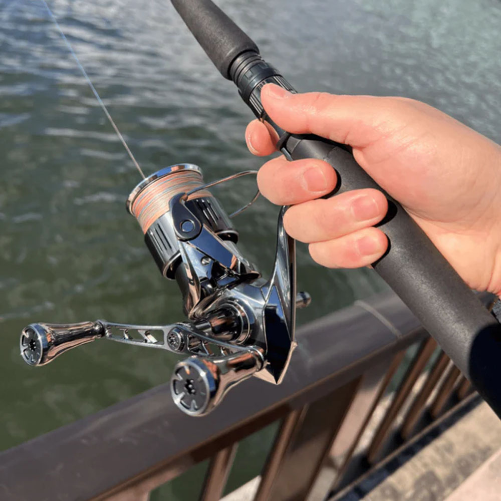 ゴメクサス CY-T20 スペースグレーカラー 超々ジュラルミン製ハンドル チタンノブ付き 98mm ステラ専用カラー(gome-667733)MYS98T20STSK ゴメクサス CY-T20 スペースグレーカラー 超々ジュラルミン製