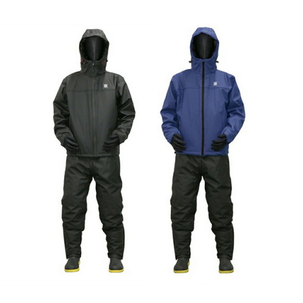 ルキア 防水防寒 ウィンターPUゲームスーツ上下セット WBA2405(hd-wba2405)｜船釣り オフショア イカ釣り イカメタル 釣具 釣具ウェア フィッシングウェア 防寒パンツ 防水パンツ サロペットパンツ ルキア 防水防寒 ウィンターPUゲームスーツ上下セット WBA2405(hd