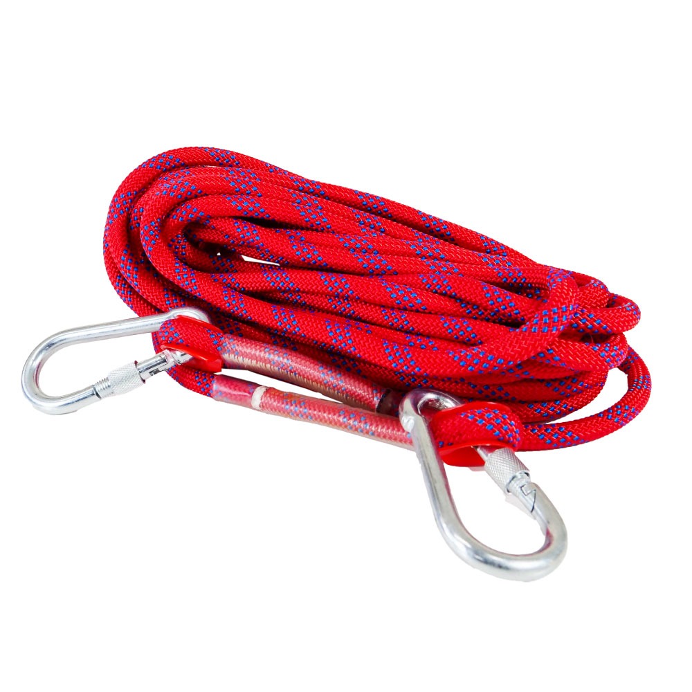 おり釣具 フルロック ギャフロープ 直径10mm 長さ10m カラビナ付