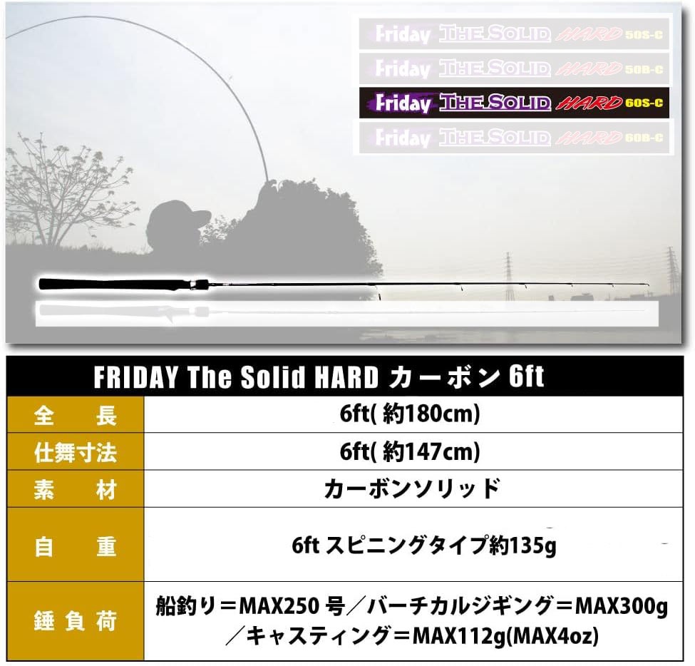 キャスティングタコに ロッド＆リール セット フライデー ソリッド