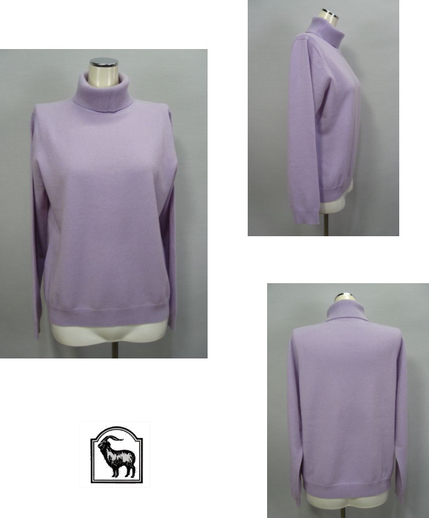 セーター ニット カシミヤ カシミヤ100％ タートルネック Lサイズのみ