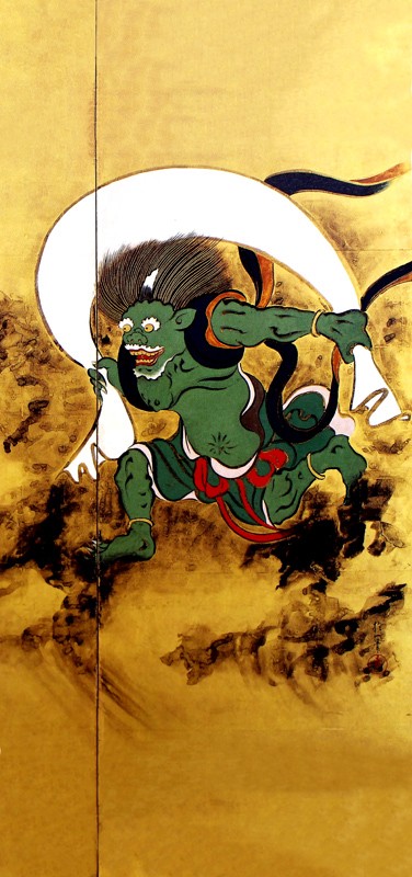2.風神雷神図屏風(右隻)