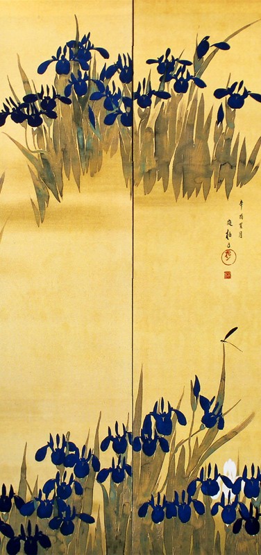 10.燕子花図屏風