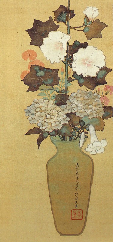 21.瓶花図