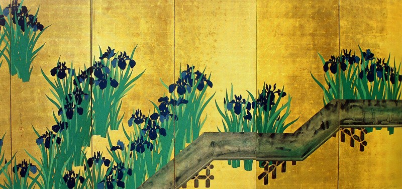 49.八橋図屏風(右隻)