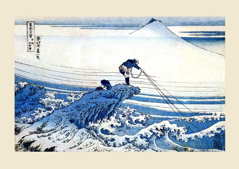 複製画 原寸(額無し) 葛飾北斎 全16種 マイクロファイバー製