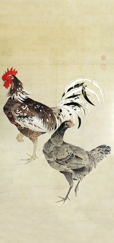 15.双鶏図