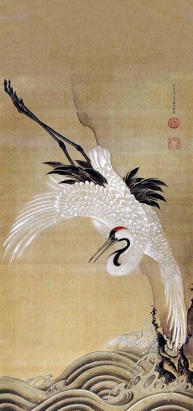 22.白鶴図2(双幅)