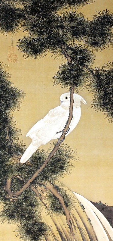 27.松に鸚鵡図2