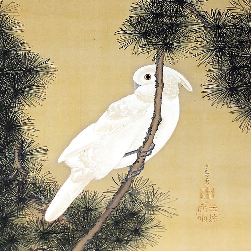 風呂敷(大:72cmx72cm) 伊藤若冲(No.1~20) ちりめん柄生地