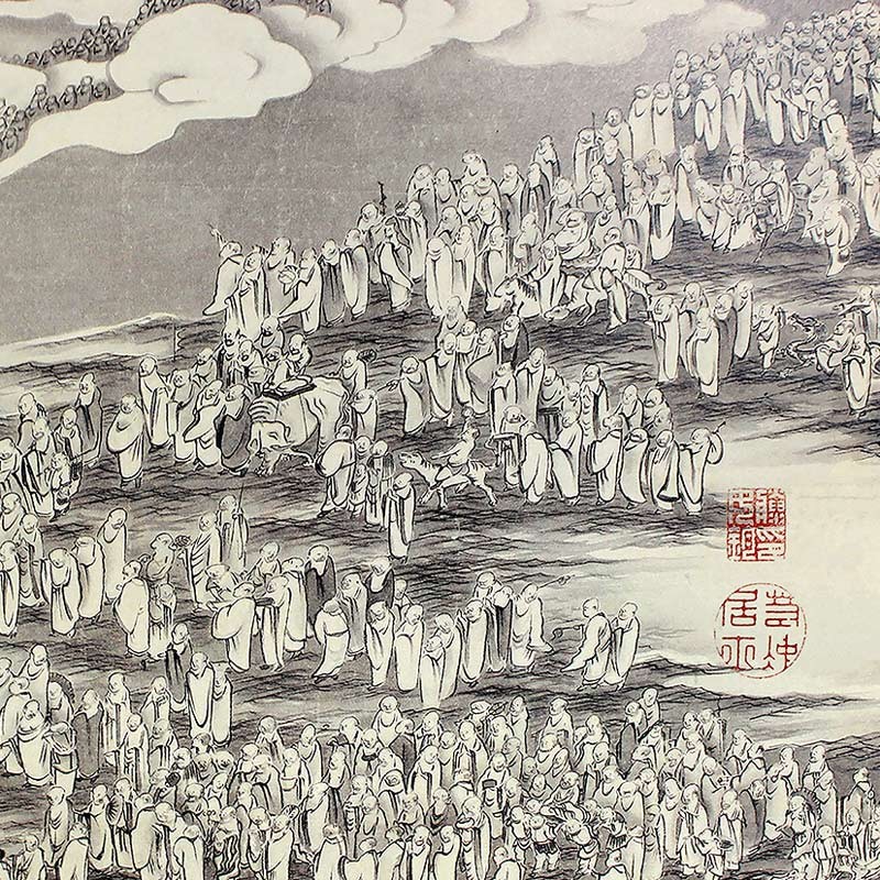 51.五百羅漢図