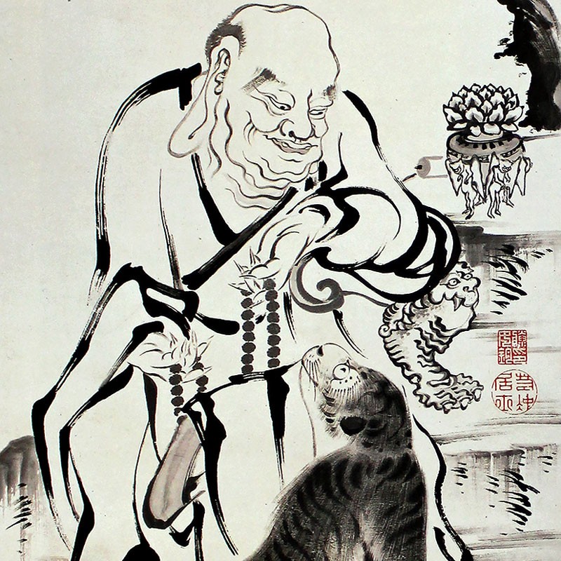 67.十六羅漢図(六幅)　二