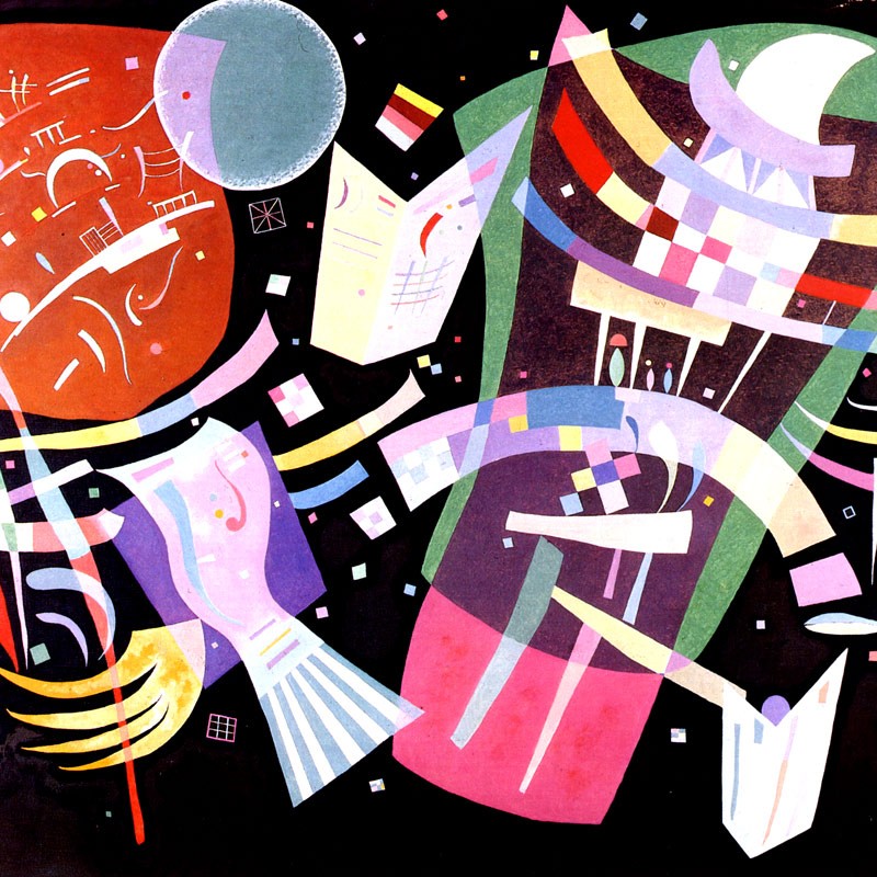 コースター(3枚同柄セット) カンデンスキー 全16種 マイクロファイバー