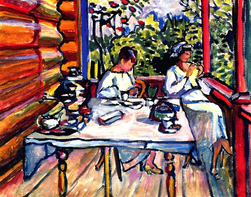 友禅画F10 友禅画F10号 華やかな友禅和紙 豪華 屏風に梅 菊 紅葉 紺 青