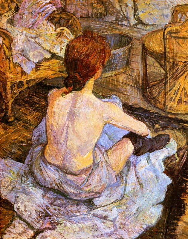 16.化粧する女