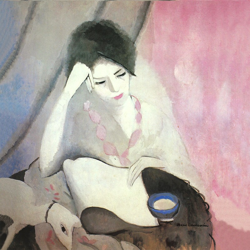 MARIE LAURENCIN 、マリー・ローランサン、読書する女、大判
