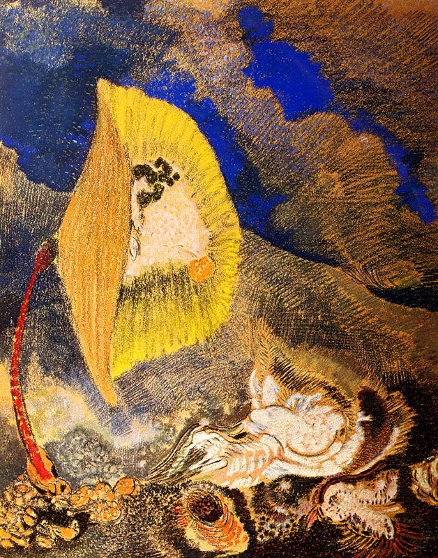 世界的に有名な 複製画F6号(額無し) ルドン マイクロファイバー製 全9種 絵画+タペストリー