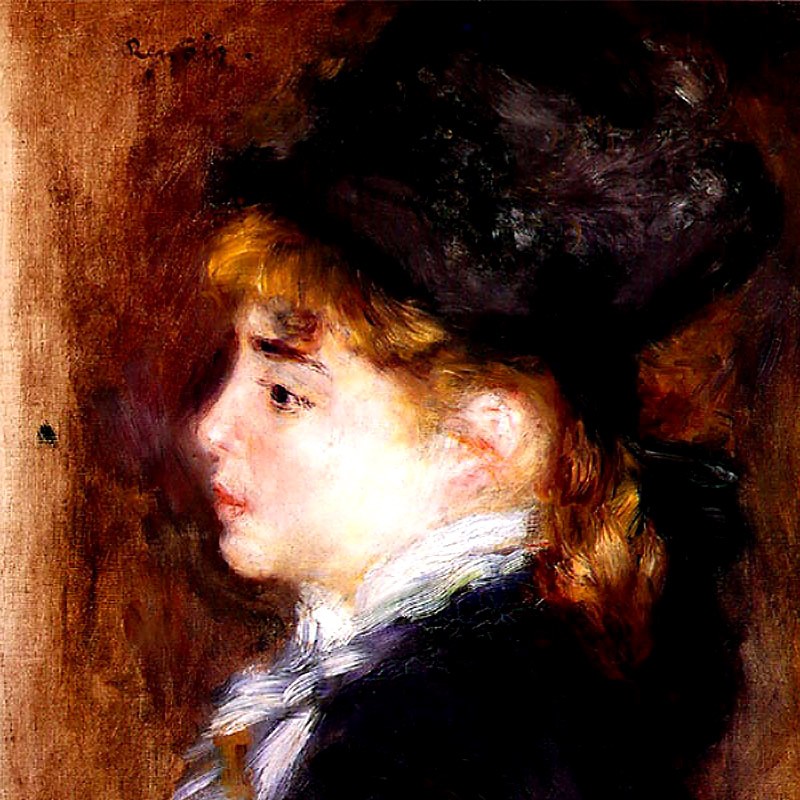 M▽ルノワール ルノアール 複製画 額縁 モデル マルゴの肖像 (37913) M