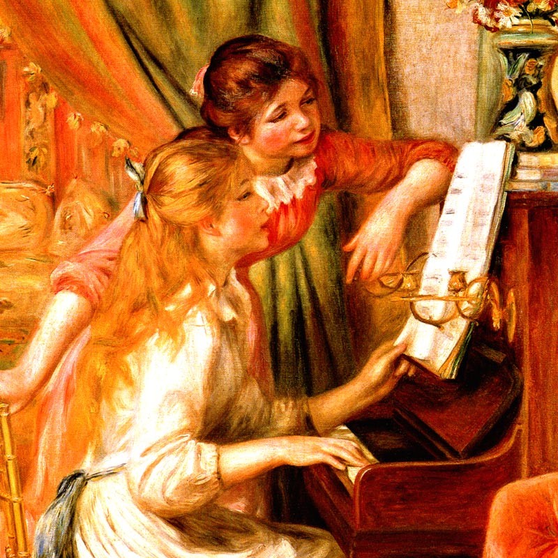 コースター(3枚同柄セット) ルノワール 全20種 マイクロファイバー製