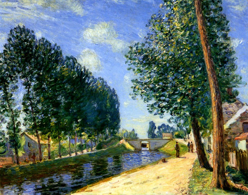 Alfred Sisley、モレシュルロワン、希少画集画、新品高級額、額装付 モレ＝シュル＝ロワンの風景 モレ・シュル・ロワン 【15号