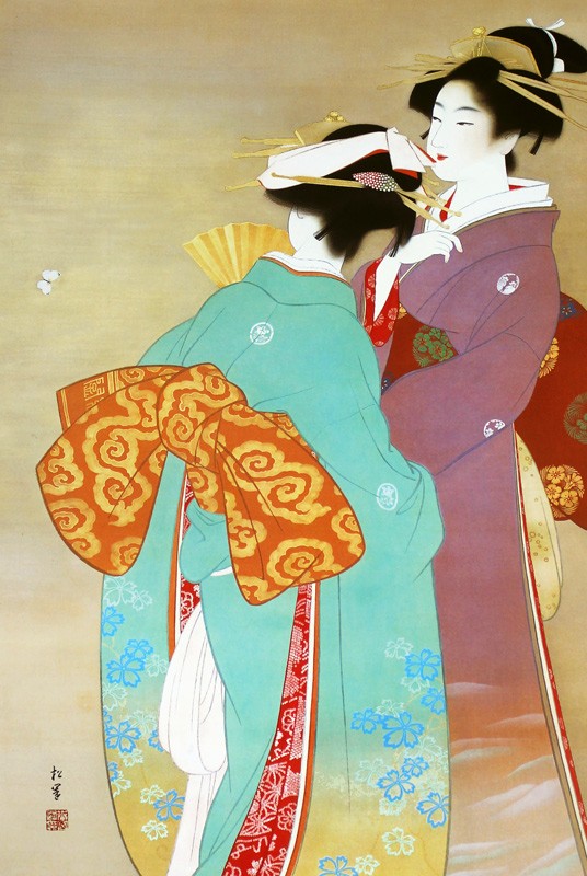 複製画60cm×90cm(額無し) 上村松園(No.1~20) 不織布和紙風