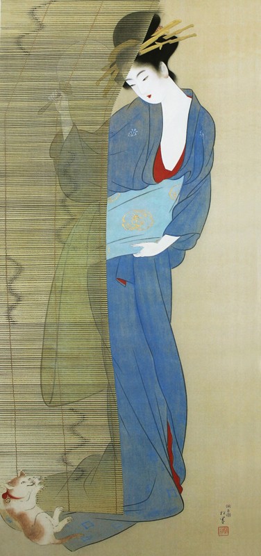 18.美人愛猫図