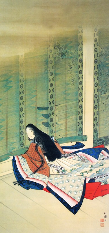 タペストリー30cm×65cm 上村松園(No.21~32) 不織布和紙風