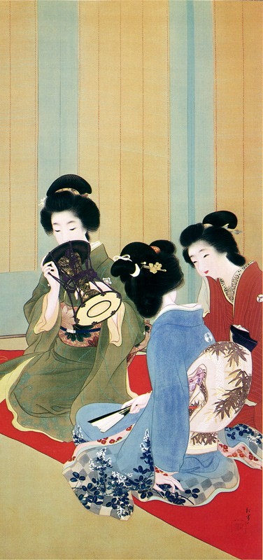 タペストリー30cm×65cm 上村松園(No.21~32) 不織布和紙風