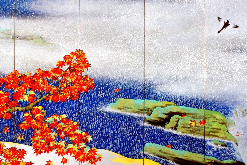 【O9-53-6】屏風 西陣極細織姫屏風 大観夜桜 京都 証明書付き 横山大観 夜桜のおすすめ人気商品一覧 通販 - Yahoo!ショッピング