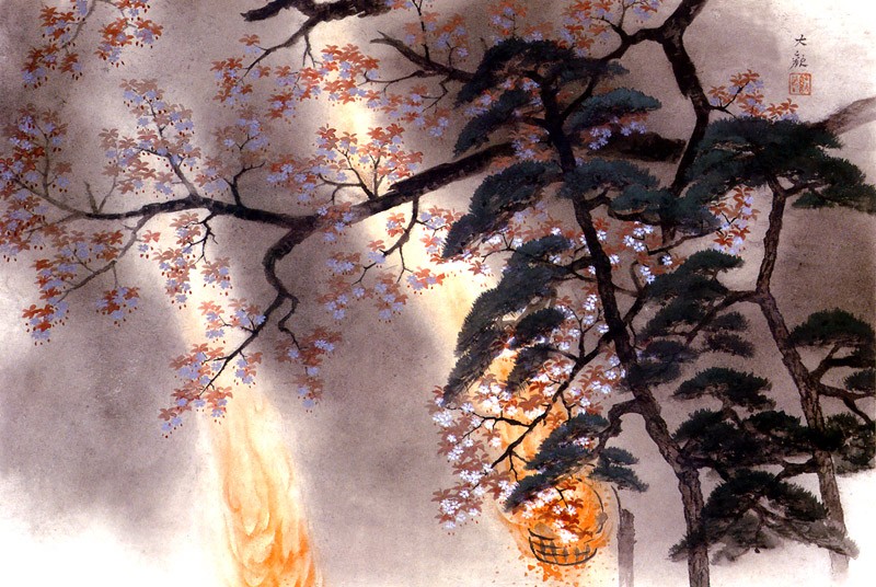 タペストリー60cm×90cm 横山大観(No.61~80) マイクロファイバー