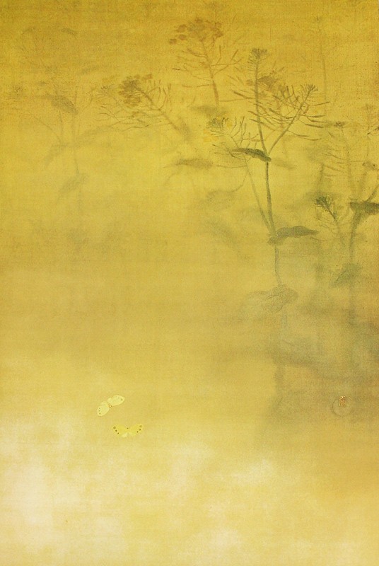 横山大観作 紙本彩色画 題画 【 山 路 】 大日本印刷複製画 桐箱