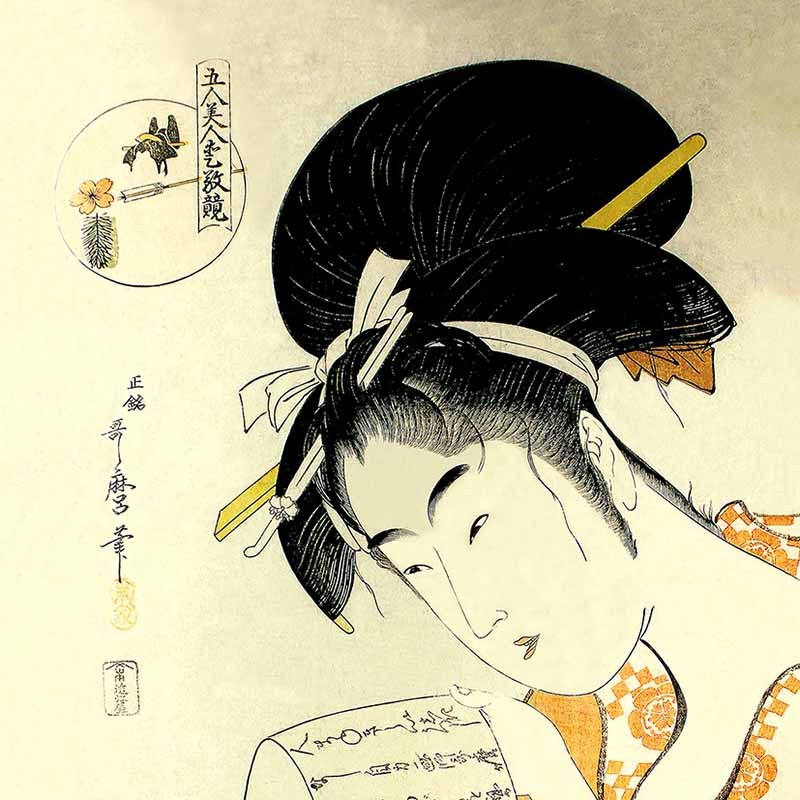 I485R 現状品 喜多川歌麿 歌麿名作撰 セット未揃い 絵はがきセット〈喜多川歌麿 名品撰〉(8枚組)京都便利堂オンラインショップ