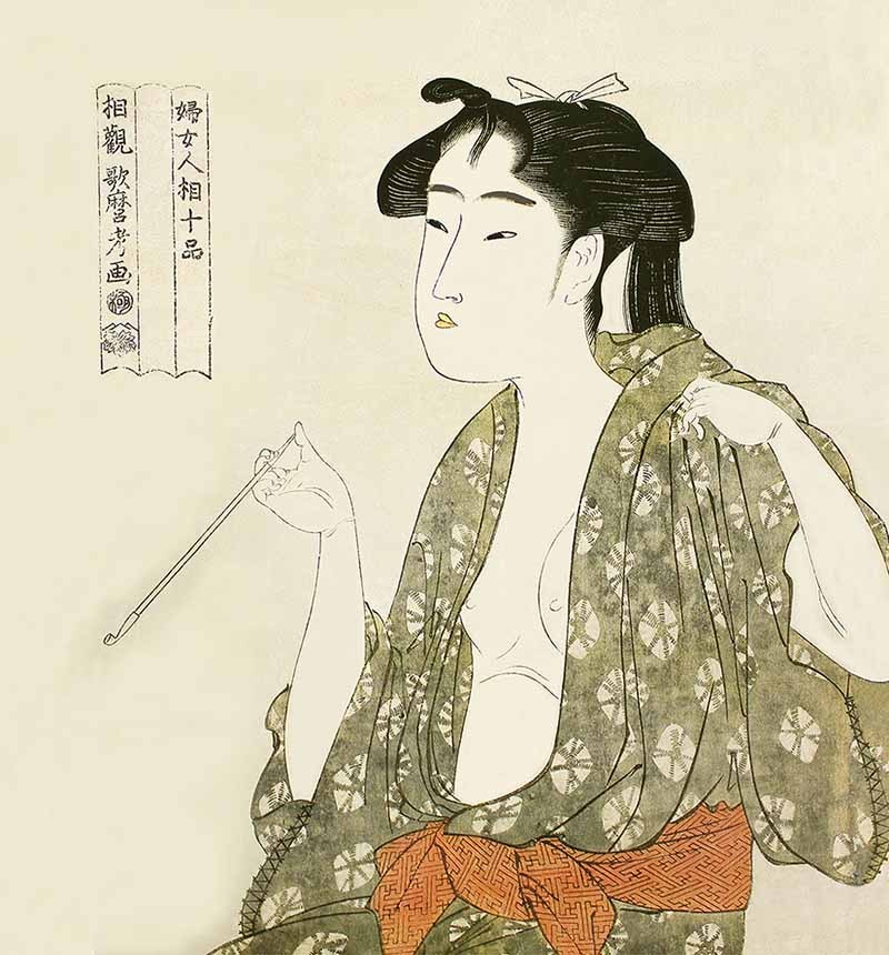 ハンカチ 喜多川歌麿 (No.20~NO.40) マイクロファイバー製