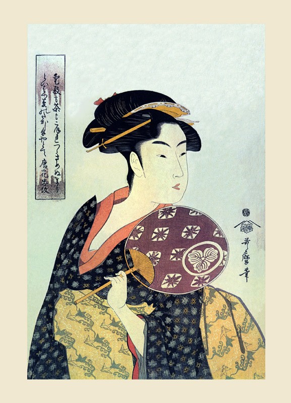 複製画 原寸(額無し) 喜多川歌麿 全7種 マイクロファイバー製