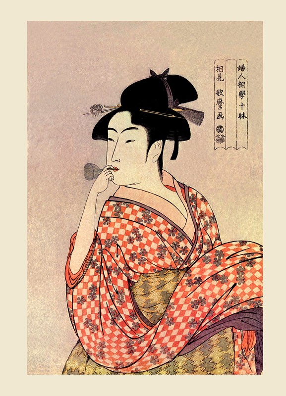 複製画 原寸(額無し) 喜多川歌麿 全7種 マイクロファイバー製