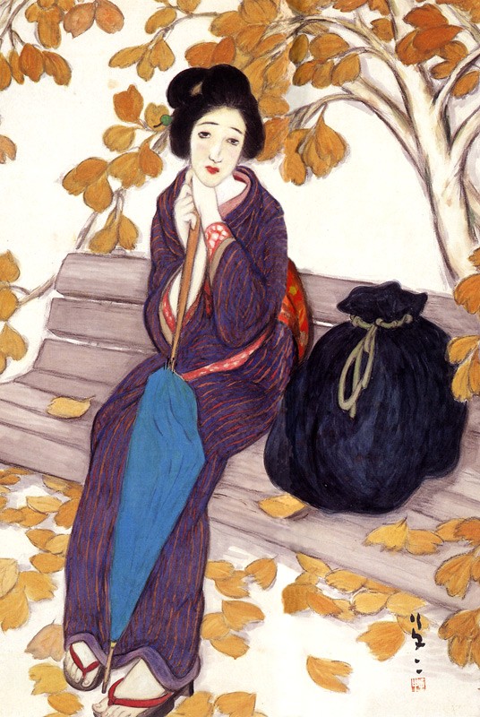 タペストリー60cm×90cm 竹久夢二 (No.1~20) 不織布和紙風