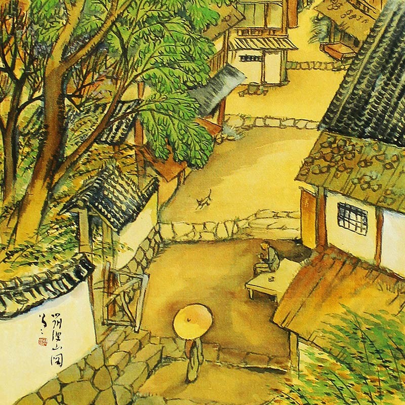 風呂敷(大:72cmx72cm) 竹久夢二 (No.21~24) ちりめん柄生地