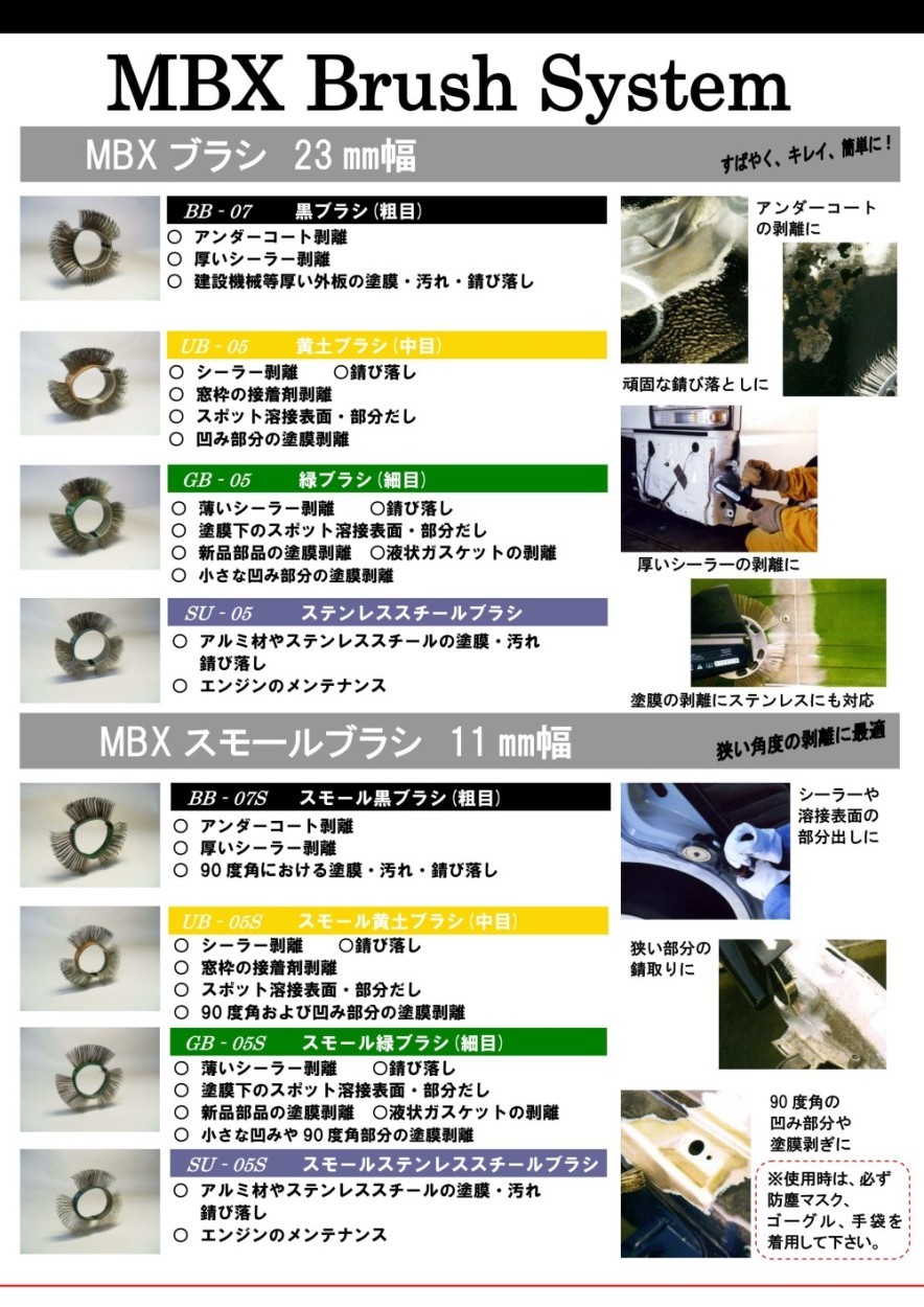 代引き不可商品]イスコ/ＭＢＸ 黒ブラシ（粗目）２３ｍｍ幅 BB-07 : bb