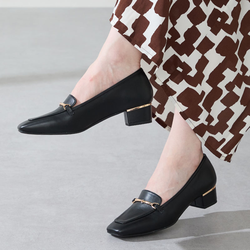 WA ORiental TRaffic レディース ローファー ビットローファー 太め