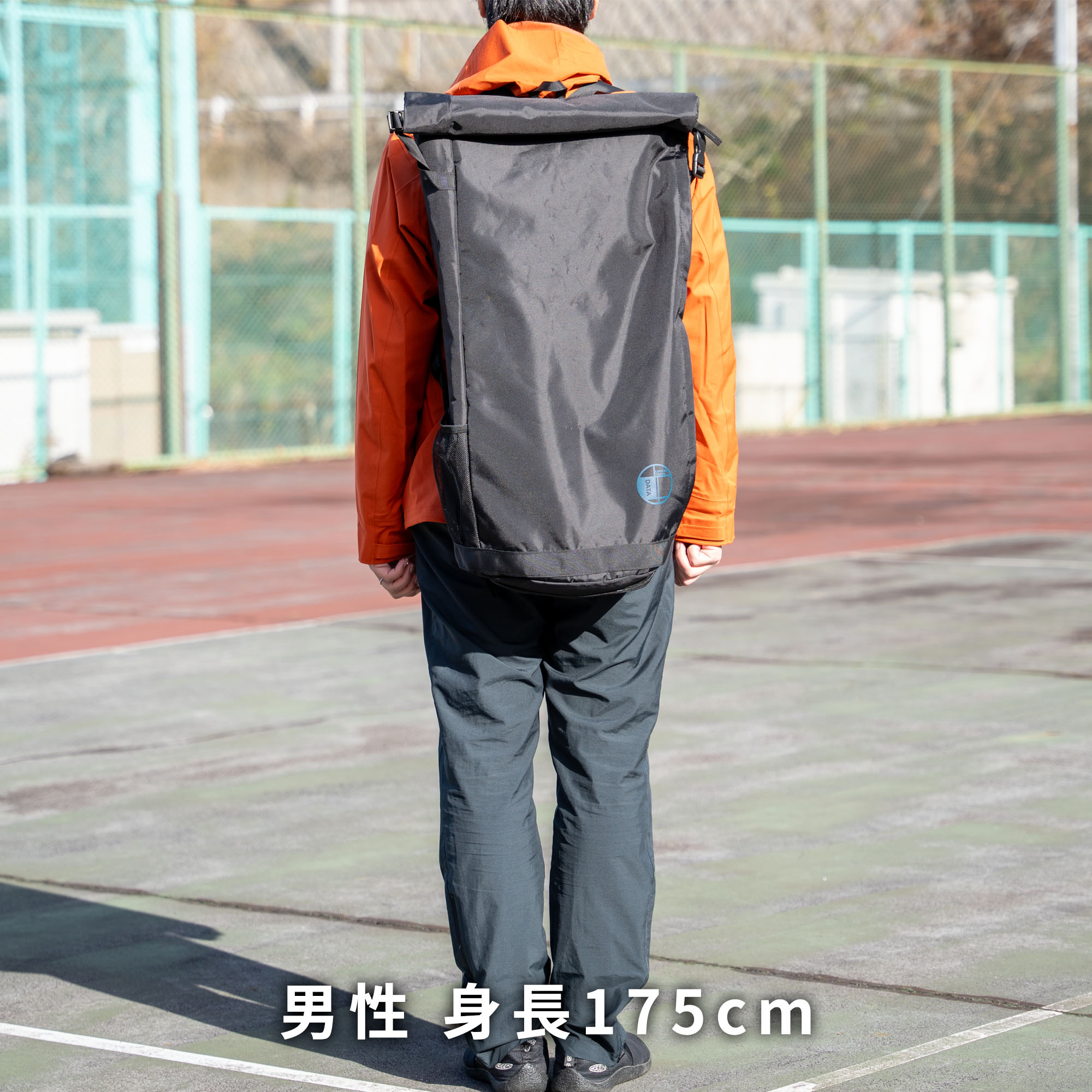 ラケットバッグロールトップ説明