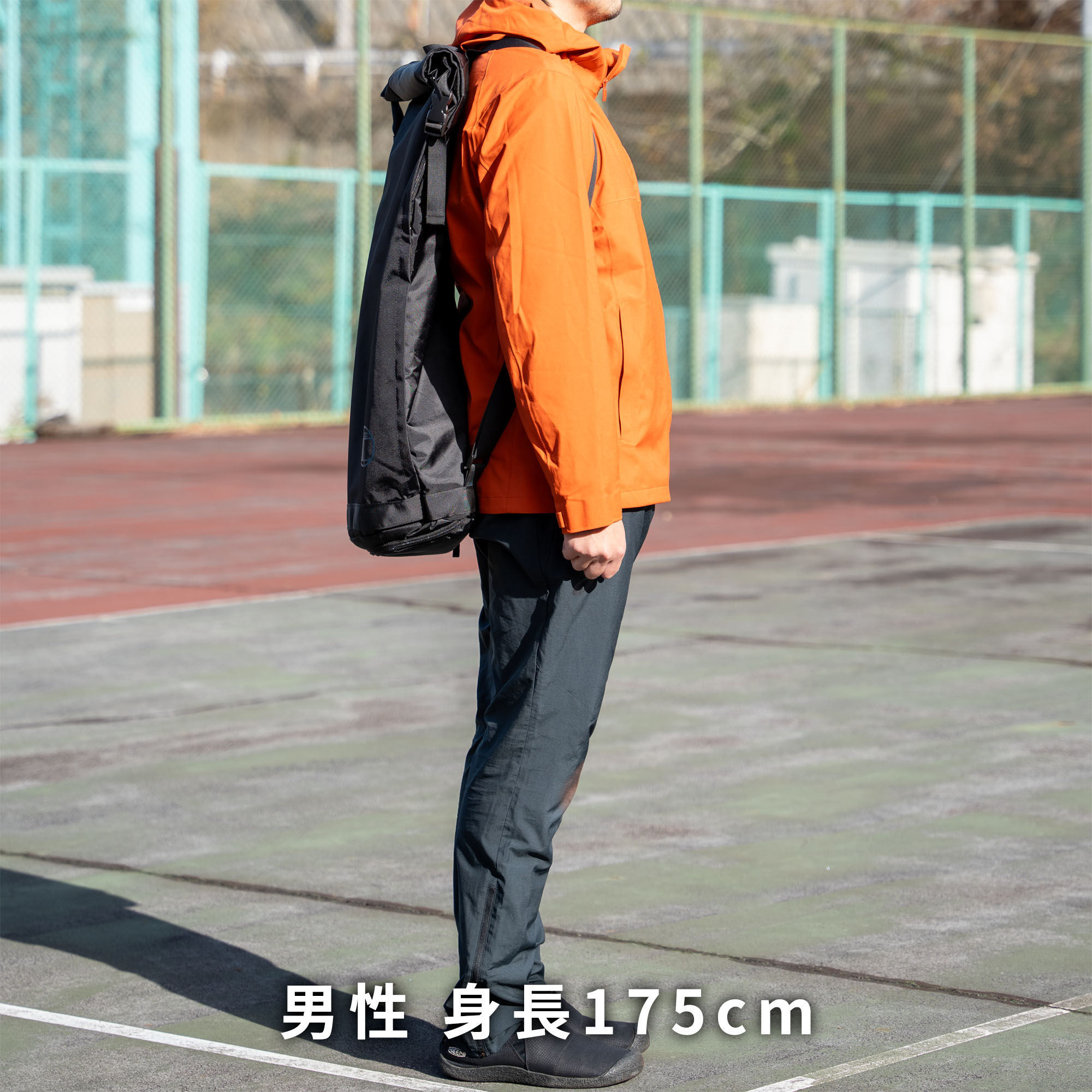 ラケットバッグロールトップ説明