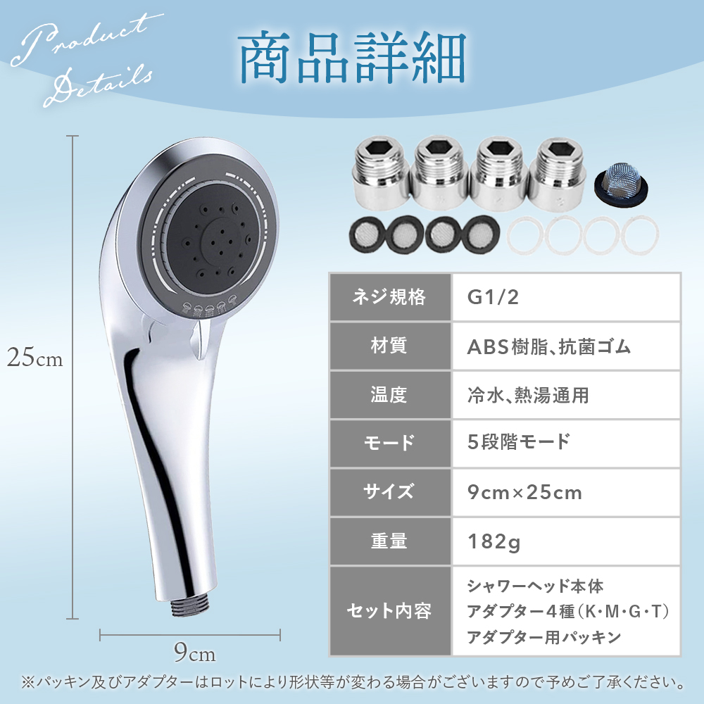 シャワーヘッド説明