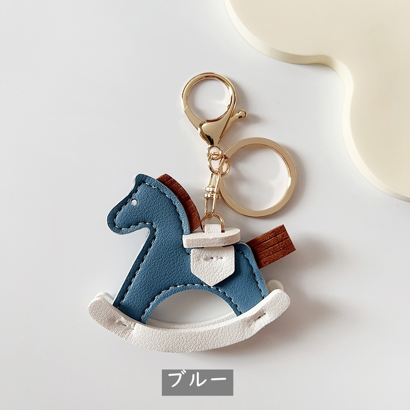 【希少】フェラガモ　ロデオチャーム　馬　シルク　ブルー　キーホルダー　キーリング 希少】フェラガモ ロデオチャーム 馬 シルク ブルー