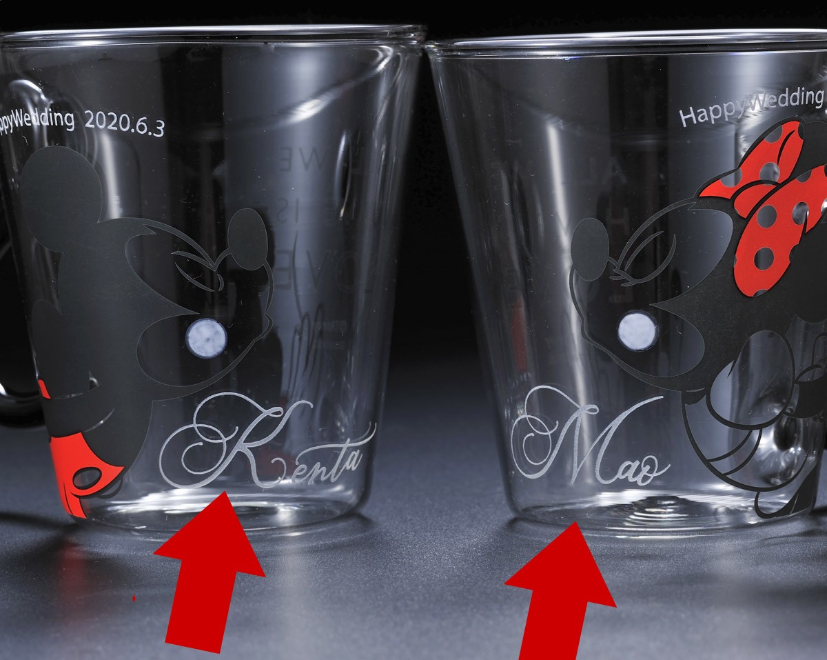 受賞店舗 バレンタインギフト 結婚祝 ディズニー グラス 名入れ 名前入り 耐熱ペアマグ ミッキー ミニー 驚きの値段 Kwsrbd Com