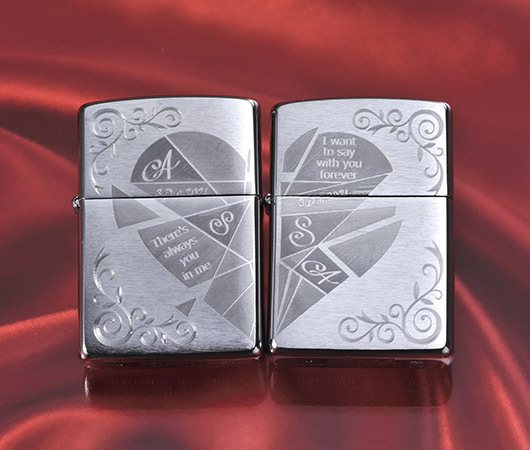 ZIPPO（ジッポー） 名入れ ギフト ペアZIPPO カップル おそろい ペア