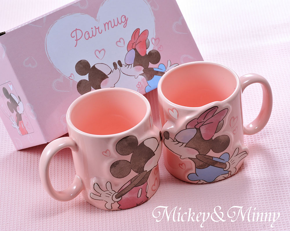 Disney（ディズニー） 名入れ ペア マグカップ ミニーマウス ミッキー