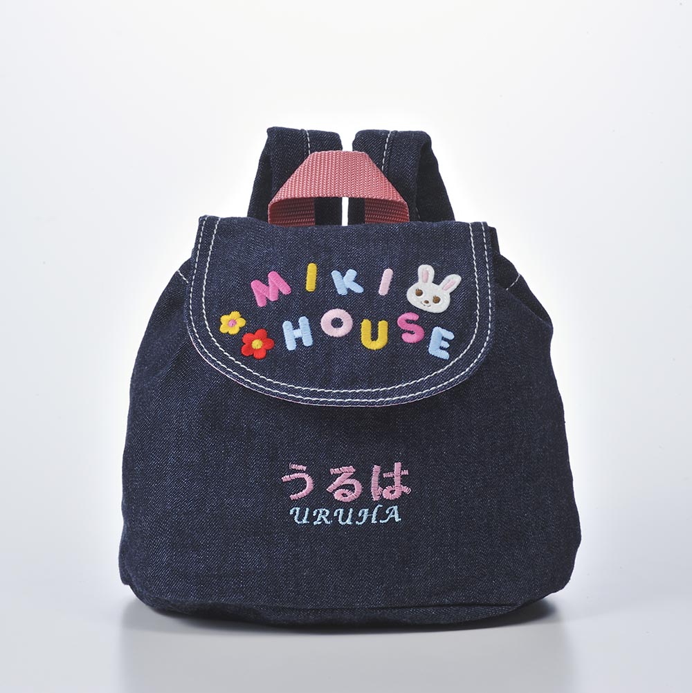 MIKI HOUSE（ミキハウス） 名入れ CXX ベビーギフト デニムリュック