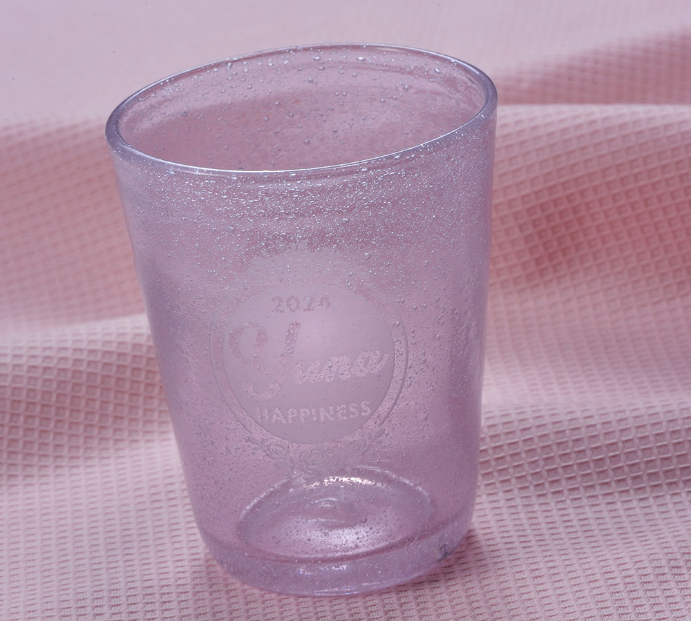 名入れ ギフト SXX グラス 気泡グラス ギフトBOX入り : 名入れのギフト