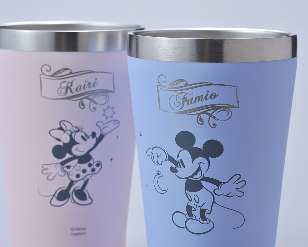 名入れ ギフト LXX ペアタンブラーセット ディズニー Disney パステル