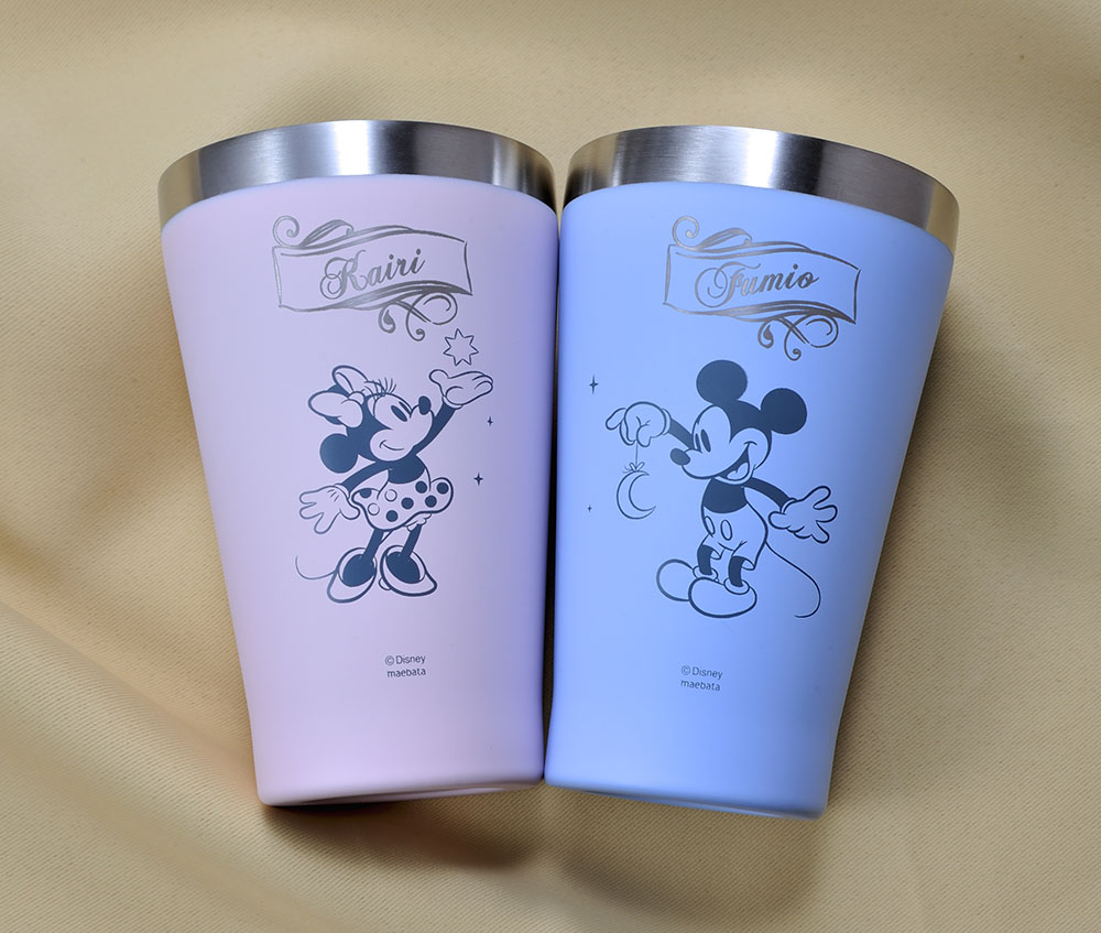 名入れ ギフト LXX ペアタンブラーセット ディズニー Disney パステル
